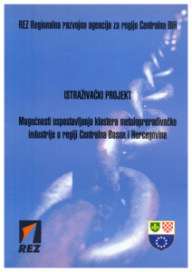 Possibilities of establishing a cluster of metal-processing industry 1 Possibilities of establishing a cluster of metal-processing industry 1
