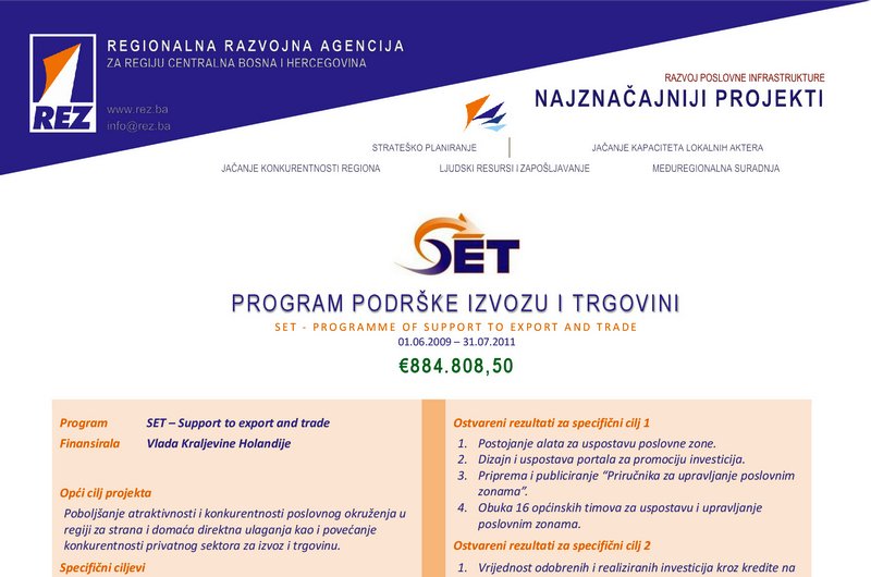 Promotion 6 SET - Program podrške izvozu i trgovini